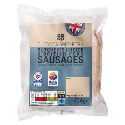 Co-op Butcher's Choice Pork Sausages