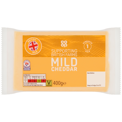 Co-op British Mild White Cheddar