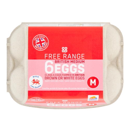 Co-op British Medium Free Range Eggs